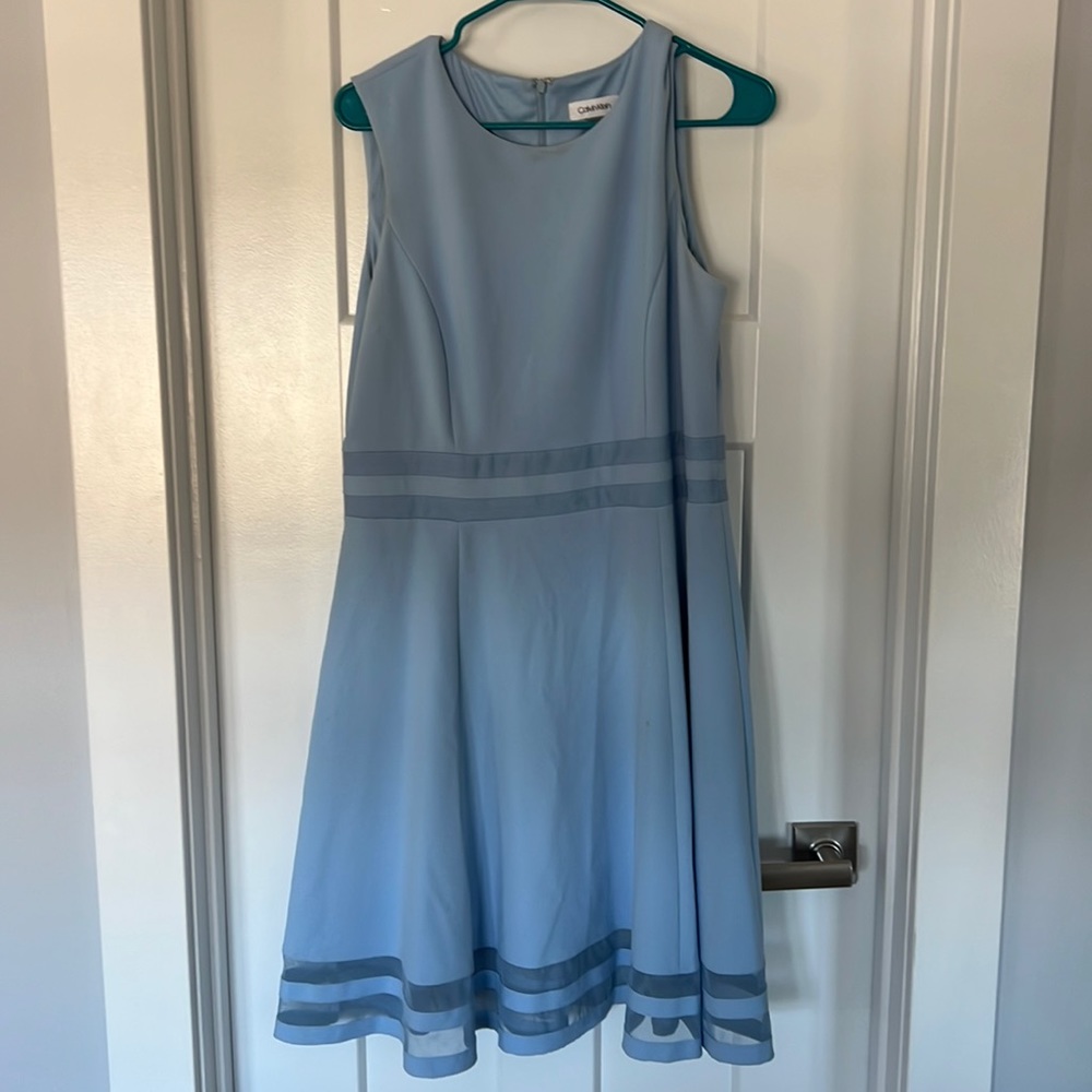 Calvin klein light blue dress